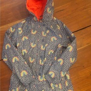 Cat & Jack Blue Rainbow Raincoat
